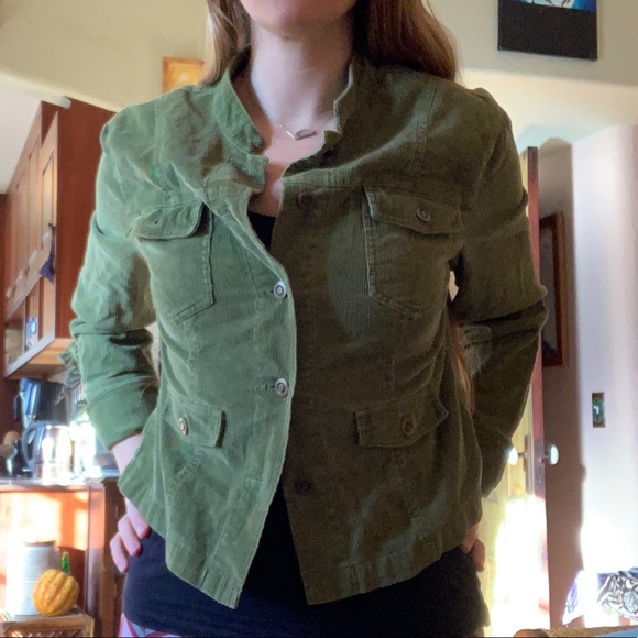 Apple green corduroy jacket Garnet Hill - Picture 9 of 13